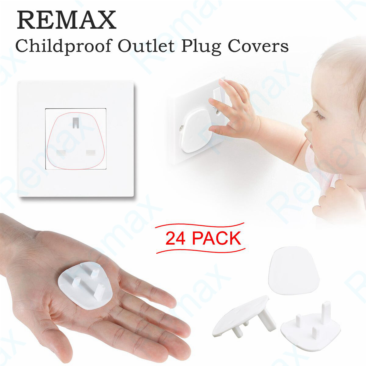 6X Baby Kids Electrical Safety Protective Socket Outlet Plug Safe Lock Cover AHY