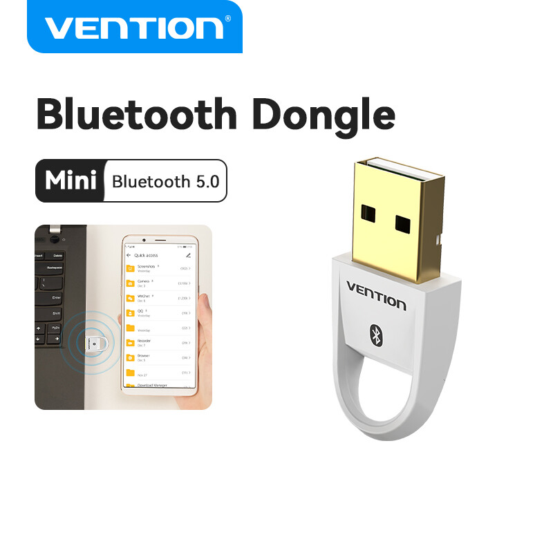 Vention Bluetooth Dongle for PC Bluetooth 5.1 5.0 USB Device Receiver Adapter for PC PS4 Laptop Keyboard Mouse Headset Audio Xbox Windows 7 8 10 Bluetooth Connector USB Bluetooth Adapter