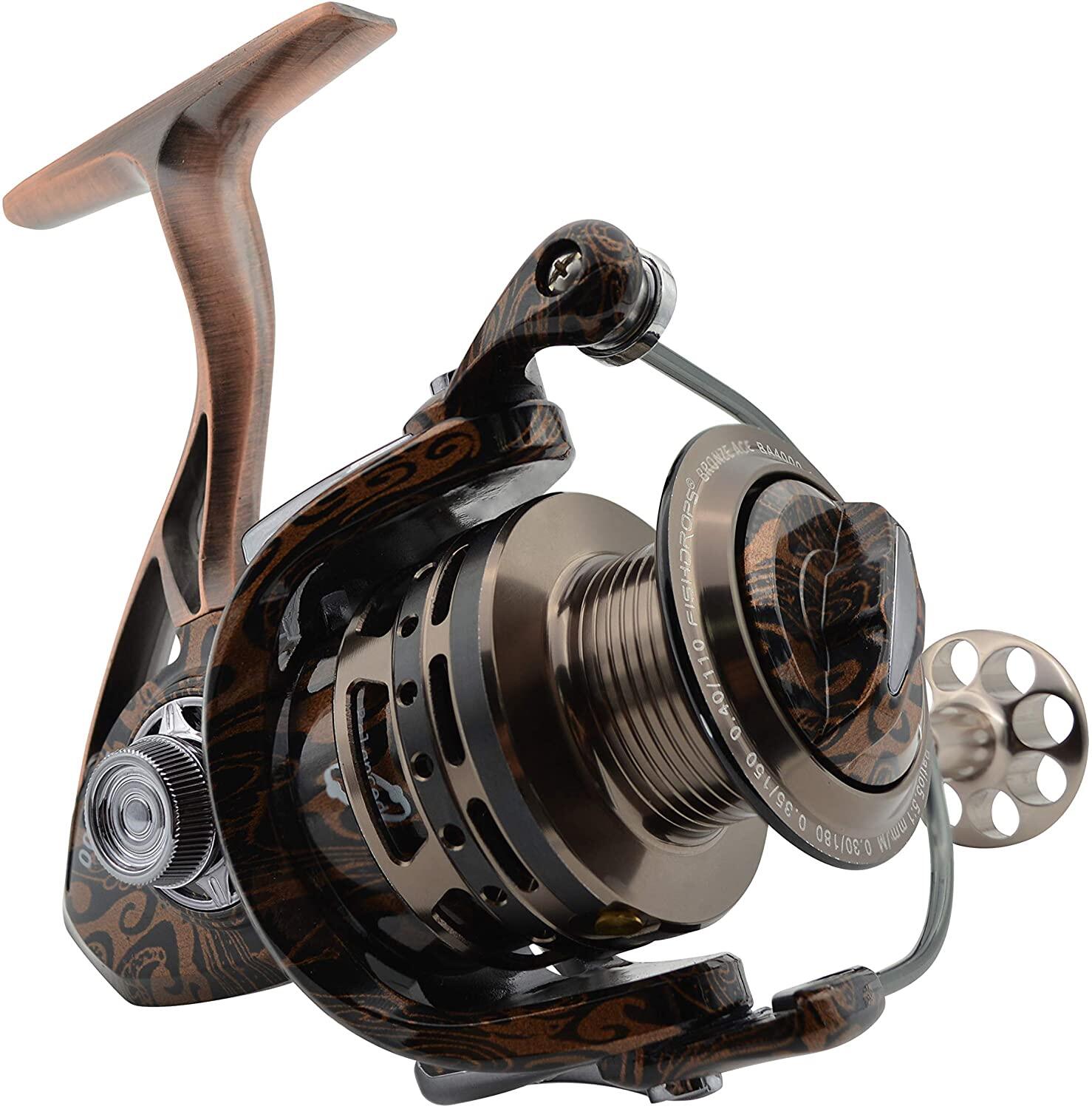 Fishdrops Spinning Fishing Reel - Full Metal Body Aluminum Fishing Reels  Spinning, 15.5 LB Max Drag, 13+1BB, Ultra Smooth Powerful for Freshwater  and Saltwater Fishing