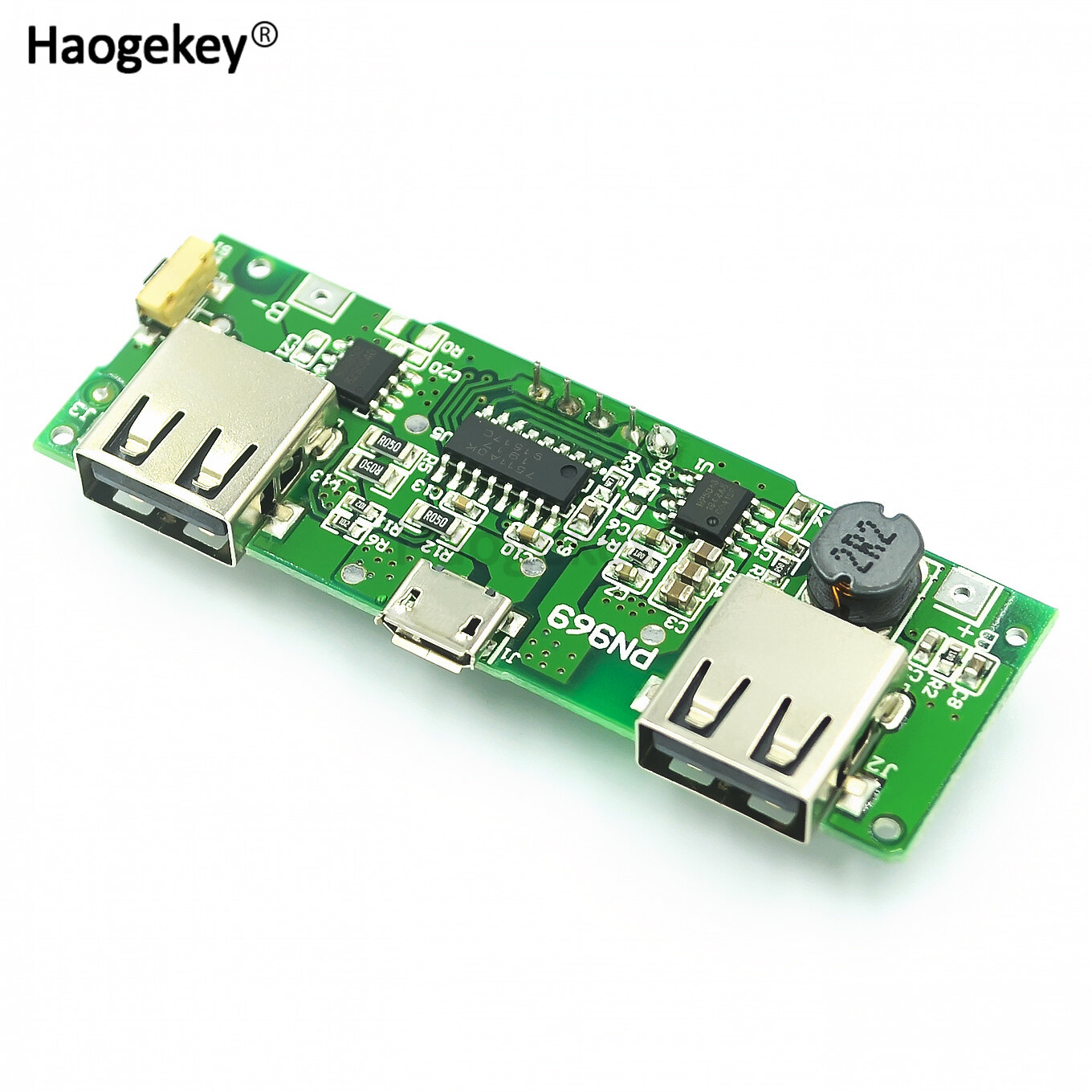 USB kép đèn Led 5V 2.4A Micro/Type-C ngân hàng năng lượng USB di động 18650 mô-đun Sạc Bộ Sạc Pin Lithium bảng mạch bảo vệ