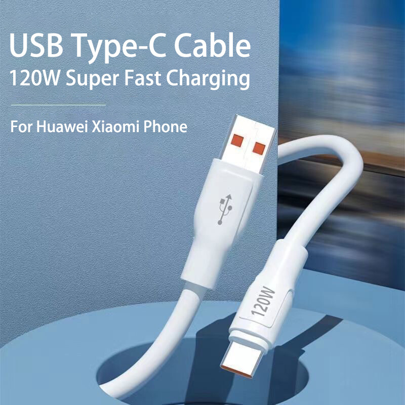 Cáp Dữ Liệu Sạc Siêu Nhanh 120W Bold 6A Áp Dụng Cho Cáp Sạc Điện Thoại Android Huawei Type-C Flash.