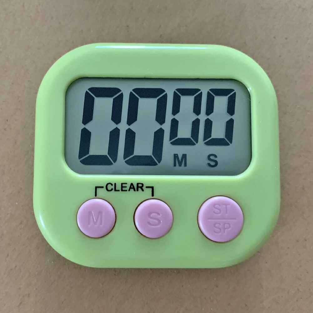 LCD Digital Timer Magnetic Kitchen Table Countdown Alarm Clock with Stand