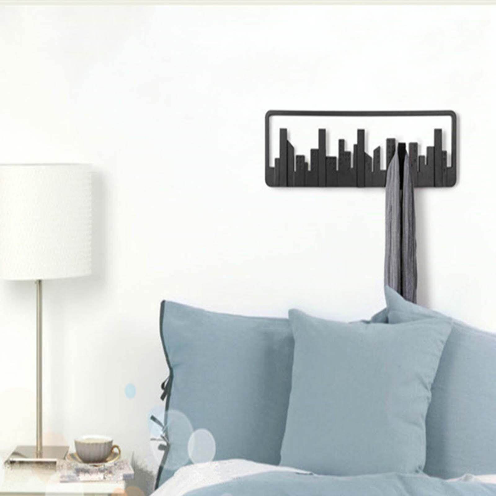 Blesiya Wall Mounted Coat Rack Wall Mount Artwork for Bathroom Hats Clothes