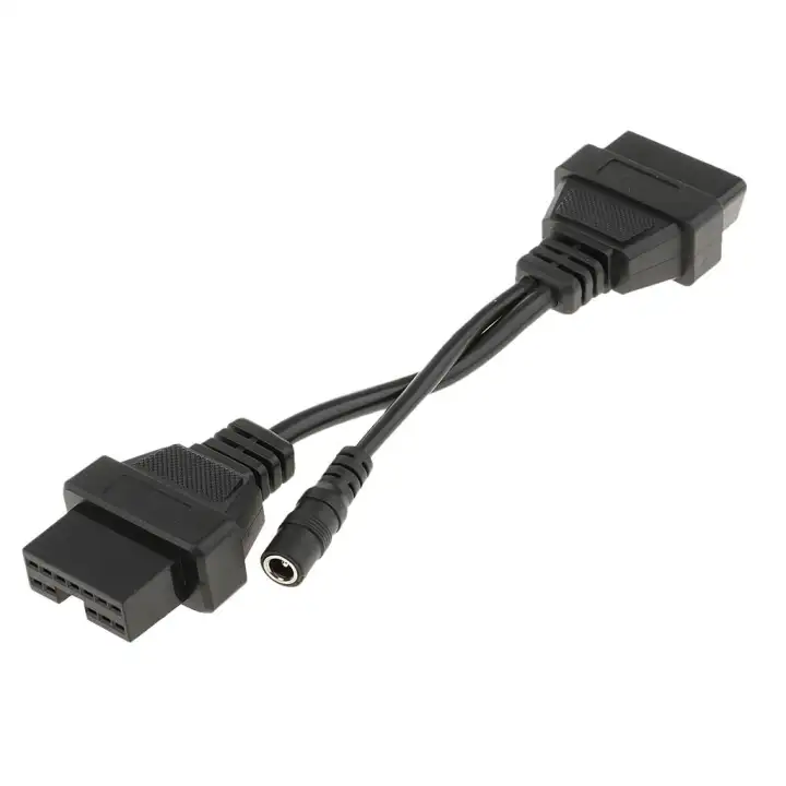 Homyl 12 Pin To 16 Pin Obd Diagnostic Car Adapter Cable Obd2 Obdii