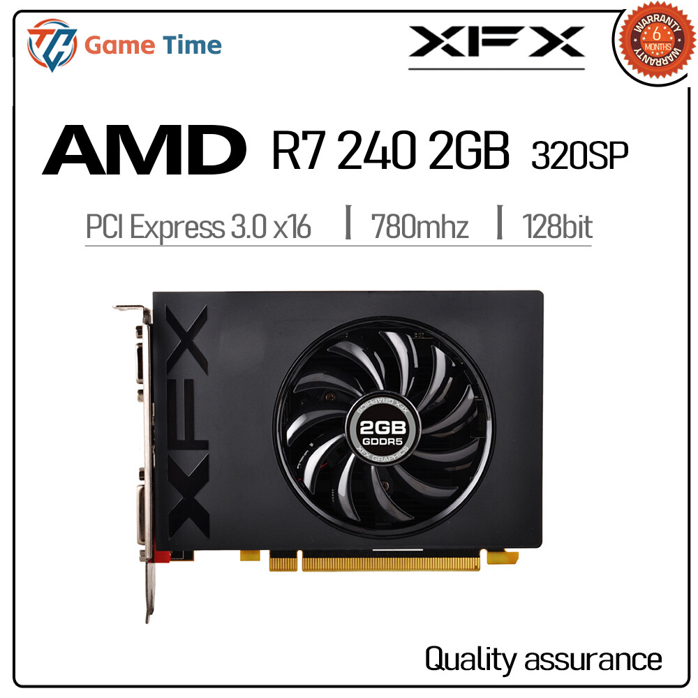 Gddr5 Xfx R7 240a Used XFX Radeon R7 240A 2GB Video Cards GPU For