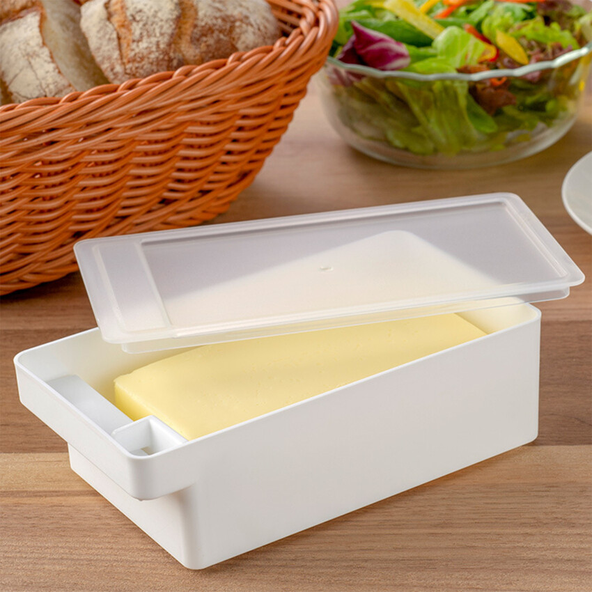 Butter Box Cutting Organizer with Lid Cheese Cheese Preserving Box Serving Tools, Kitchen Box, Cheese Cutter, Crisper Box