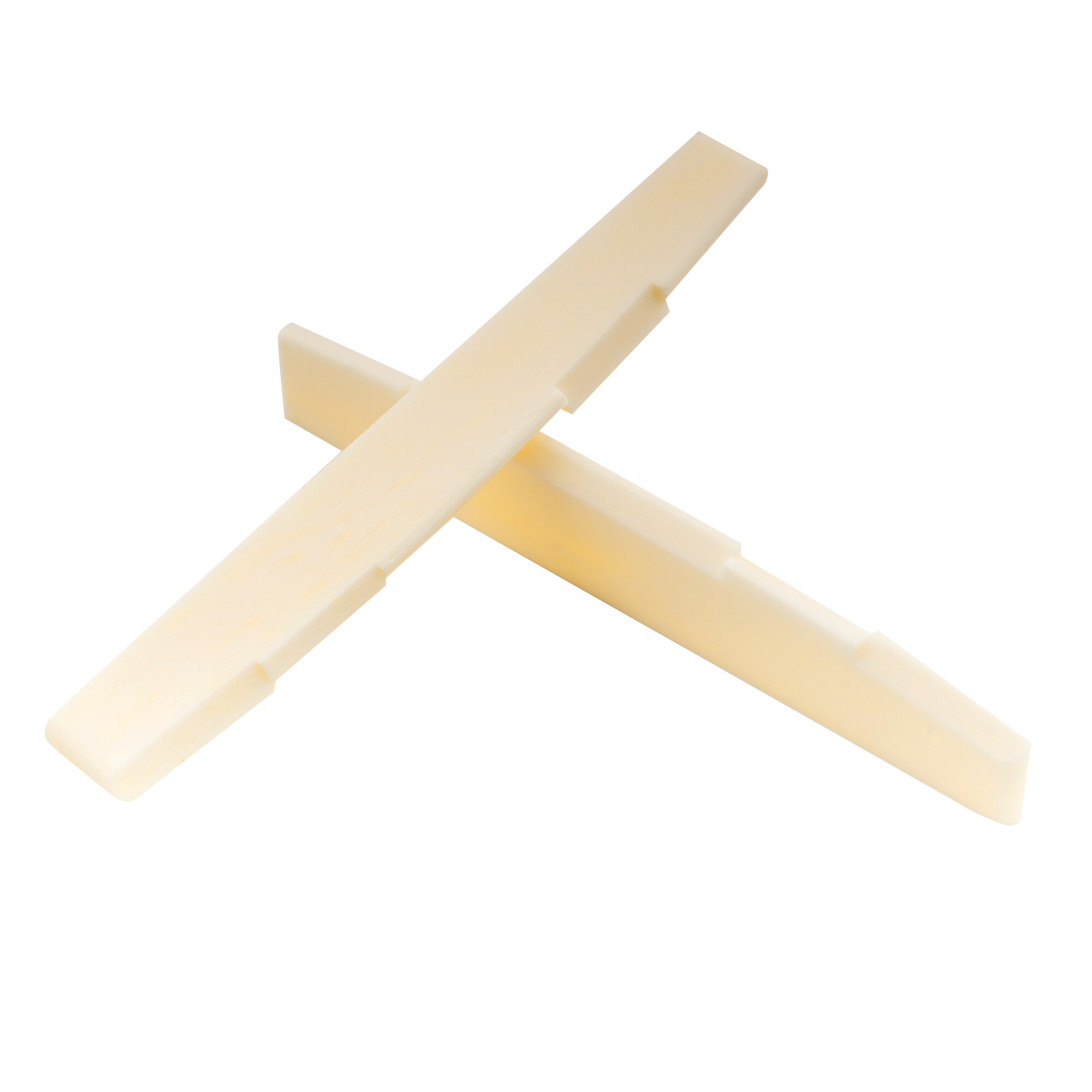 Musiclily Pro 73.15mm Universal Compensated Bone Saddle for 6-String Acoustic Guitar (Set of 2)