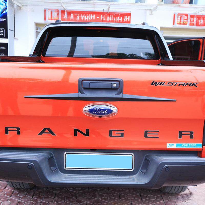 Hardingsun for ford ranger t6 t7 2012-2021 black tailgate trim wildtrak car accessories
