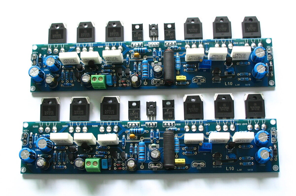 2 pcs/set ljm l10-1 class a power amplifier board 300w+300w power amplifier module