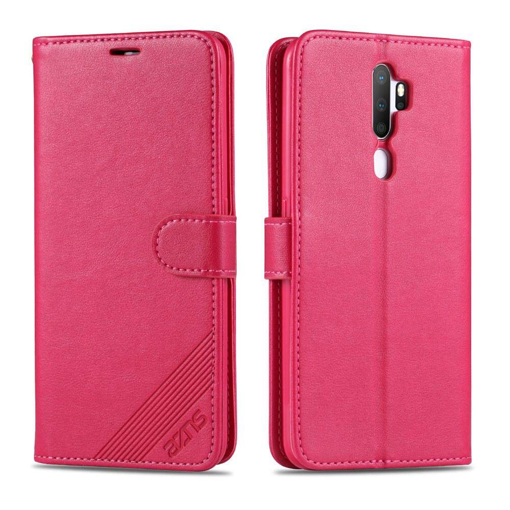 For OPPO A9 2020 / A5 2020 Cover Case Luxury Wallet PU Leather Phone Case Book Flip Protective Cover Casing