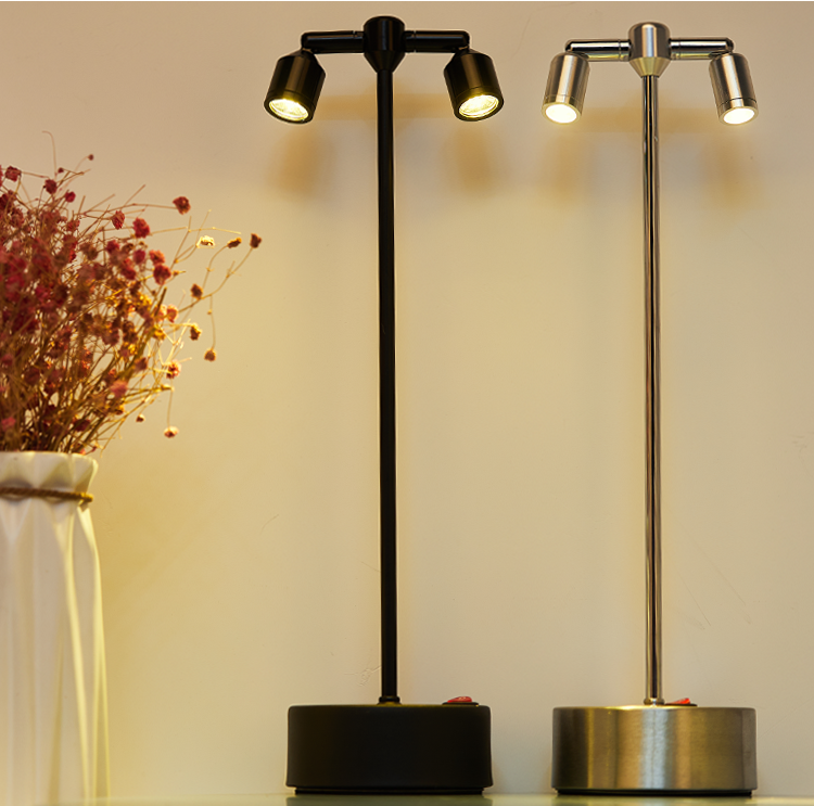 Rechargeable Bar Table Lamp Outdoor Restaurant Atmosphere Lamp Small Night Light Qing Bar Night Market Spotlight Stall Atmosphere Lamp Table Lamp