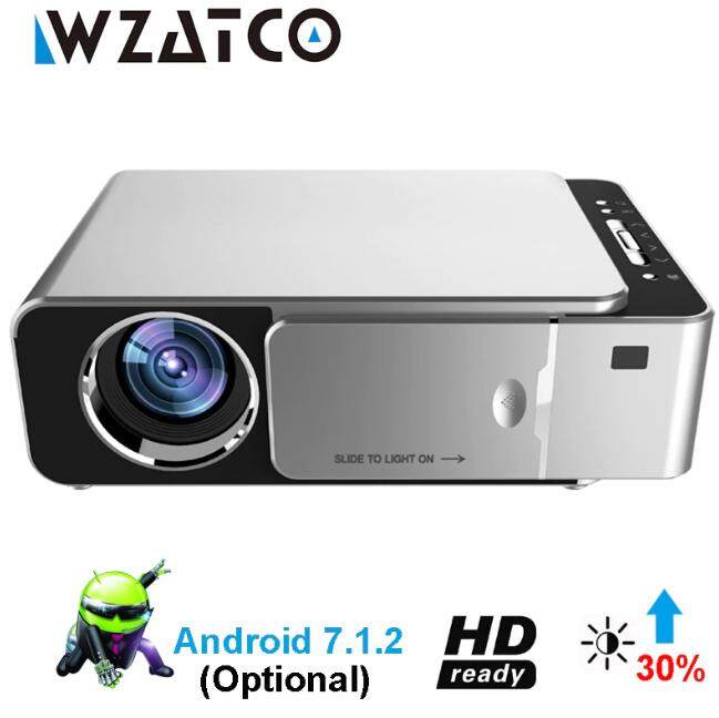 T6 3500 ANSI Lumens 1080 P Teknologi LCD MinI Portabel HD Proyektor Bioskop, Dukungan WiFi, HDMI, AV, VGA, USB