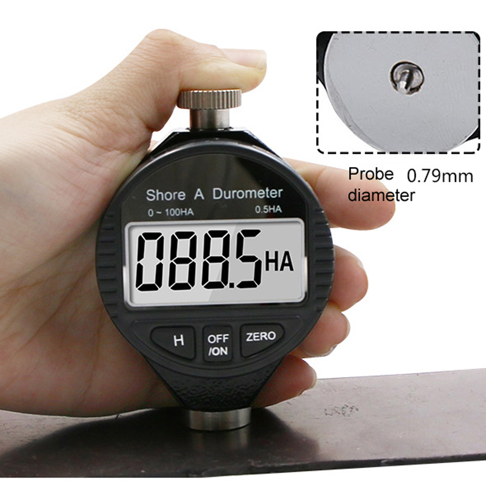 Durometer Testing Rubber Hardness Tester Tire Plastics Rubber Hardness Test Tool Digital ...