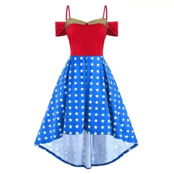 flag dress plus size