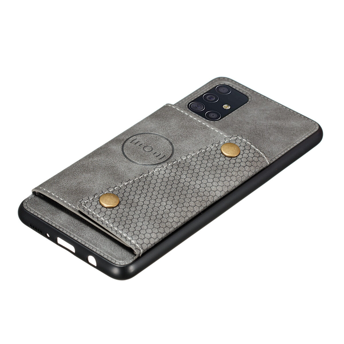 Cho Samsung A31 da trường hợp nhiều Folio lật Bìa Wallet trở lại trường hợp vỏ, có thể làm việc với gắn trên xe hơi, ẩn thẻ tín dụng ID khe giữ, retro nút kim loại clasp, đứng hỗ trợ