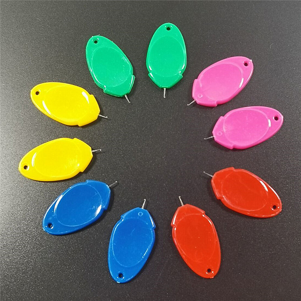 [Chinatera] 10/20pcs Colorful Guide Needle Threader DIY Handmade Sewing Accessories Sewing Auto Needle Threader