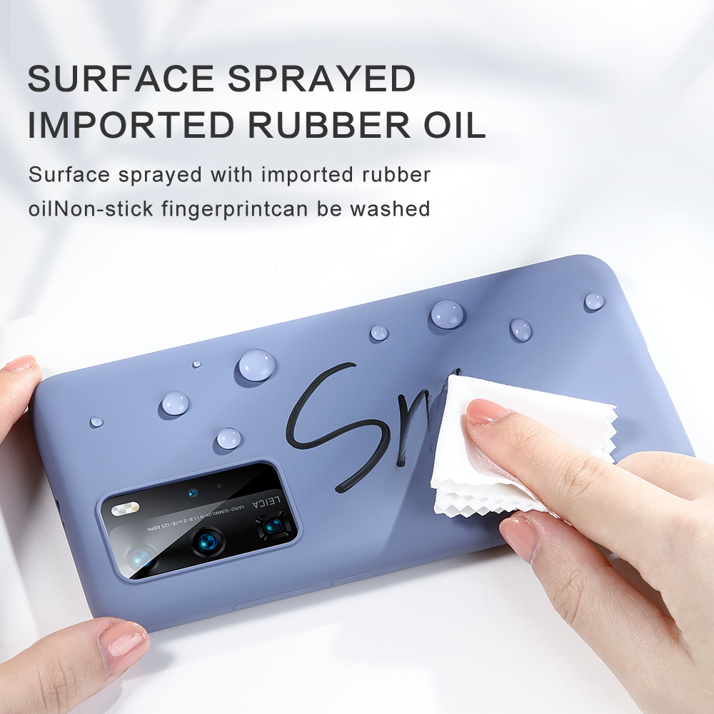 SmartDevil Liquid Silicone Silky Huawei P40Pro plus Phone Case, p40 / mate30/mate30 Pro/p30/p30pro Cases Soft Smooth Cell Phone Back Cover For p40 pro +