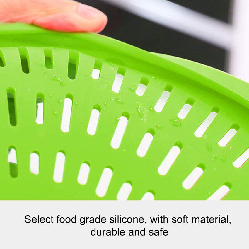 Giá Lọc Nhà Bếp, Silicone Lọc Thực Phẩm Không Cần Tay, Nồi Bếp Lọc Cho Thịt Bò, Mì Ống, Mì Spaghetti Và Tất Cả Các Loại Nồi