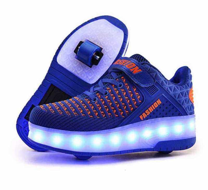 Phân phối Đèn Sạc Led Giày Trẻ Em/Người Lớn Heely Giày Bánh Xe Đôi Giày Trượt Patin