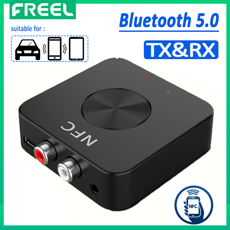 Bluetooth 5.0 receiver transmitter nfc tf card 3.5mm aux rca stereo wireless audio adapter for car kit pc headphone