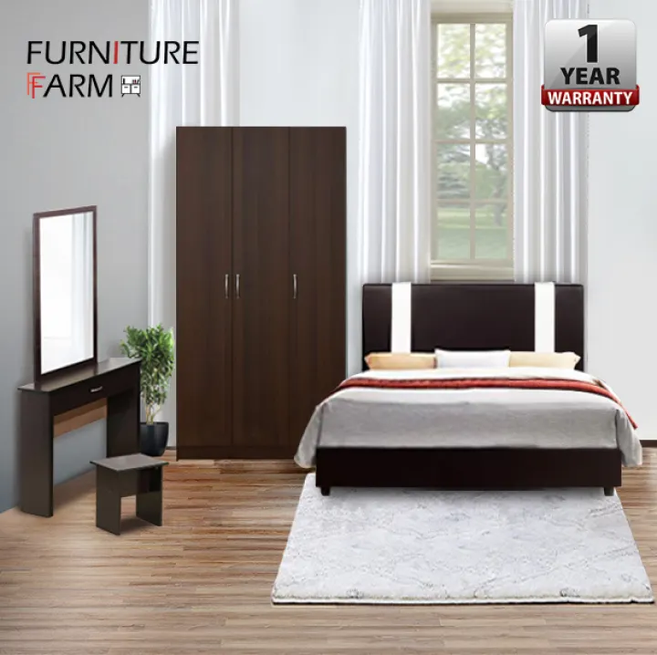 Ready Stock F Jules Bedroom Set White Divan Bed Frame Wooden Ready Stock F Jules Bedroom Set