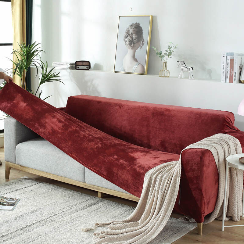 Thick Plush Sofa Cover Universal Towel Covers For Living Cover Universal Sofa Towel Covers