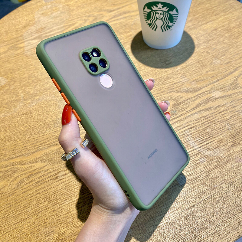 Hontinga Casing For Huawei Mate 20 Mate 20 Pro Case Luxury Protective Hard Cases Clear Hybrid Simple Matte Bumper Case Back Cover Cover Transparent Shockproof casing Phone Case For girls boys men women