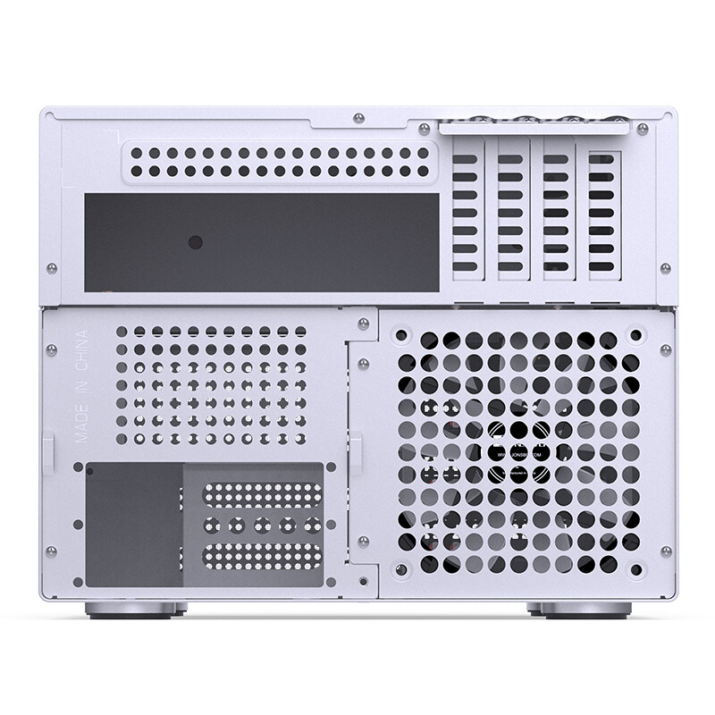 Jonsbo N4 NAS Máy tính để bàn Chassis ITX / M-ATX trường hợp máy tính 8 ổ cứng vị trí hỗ trợ 230mm Card đồ họa SFX mũi dao điện PC trường hợp vỏ máy tính để bàn