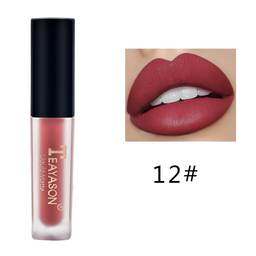 Velvet Nude Lip Gloss Waterproof Liquid Matte Lipstick Long Lasting Red Lipstick Set Korean Cosmetics