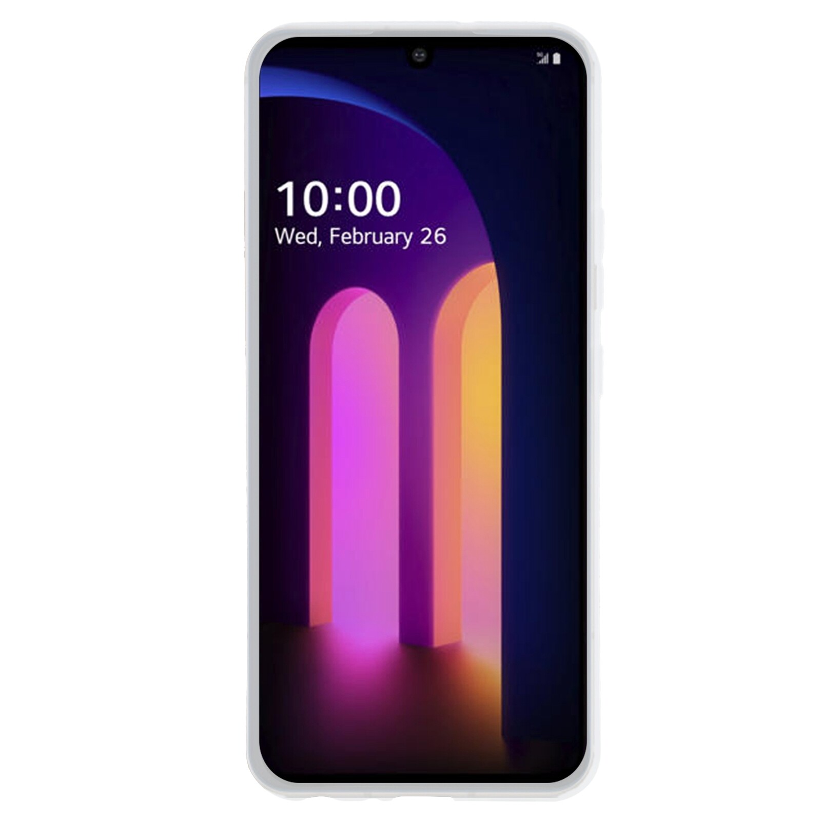 For LG V60 ThinQ 5G TPU Phone Case(Transparent White)