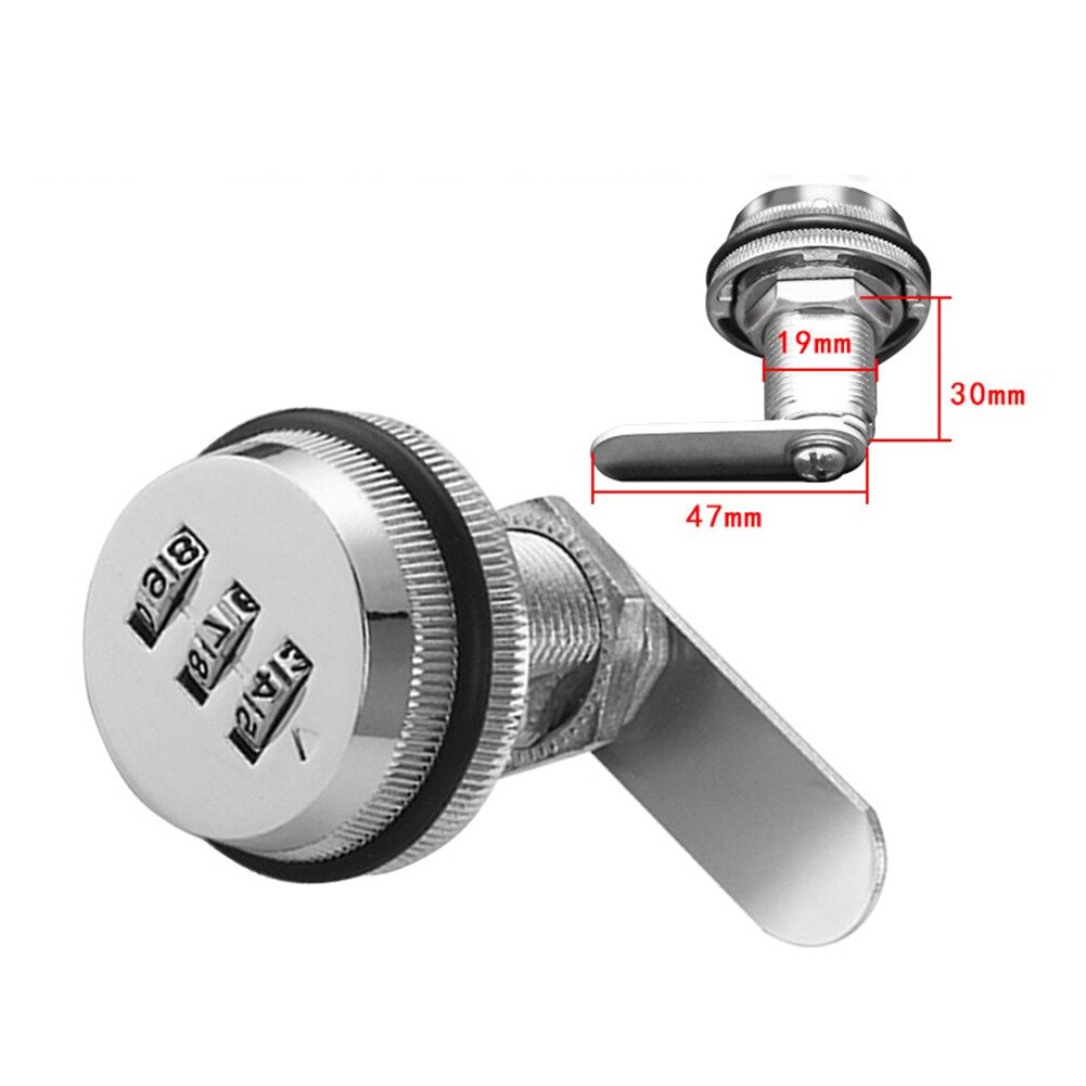 Cabinet Lockers Password Lock 3 Digital Code Box Lock Combination Lock