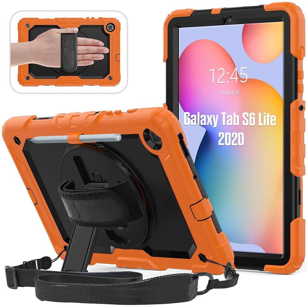 Galaxy tab s6 lite case 2024 2022 2020,shockproof rugged case with 360 rotating stand/hand strap, armor case for samsung galaxy tab s9 fe case ,tab s8 case,tab s7 case,tab a9 plus case,tab a8 case,tab a9 case