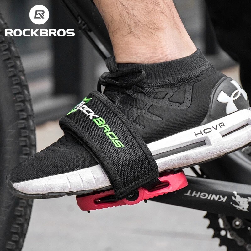 ROCKBROS High Strength Double-side Bike Pedal Cover Cycling Pedal Foot Strap Ultralight Anti-slip Pedal Belt