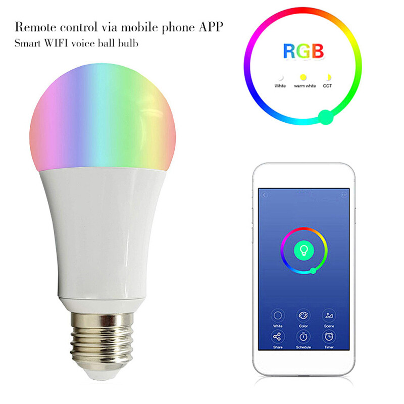 Bóng Đèn Thông Minh 9W RGBW WIFI Thông Minh