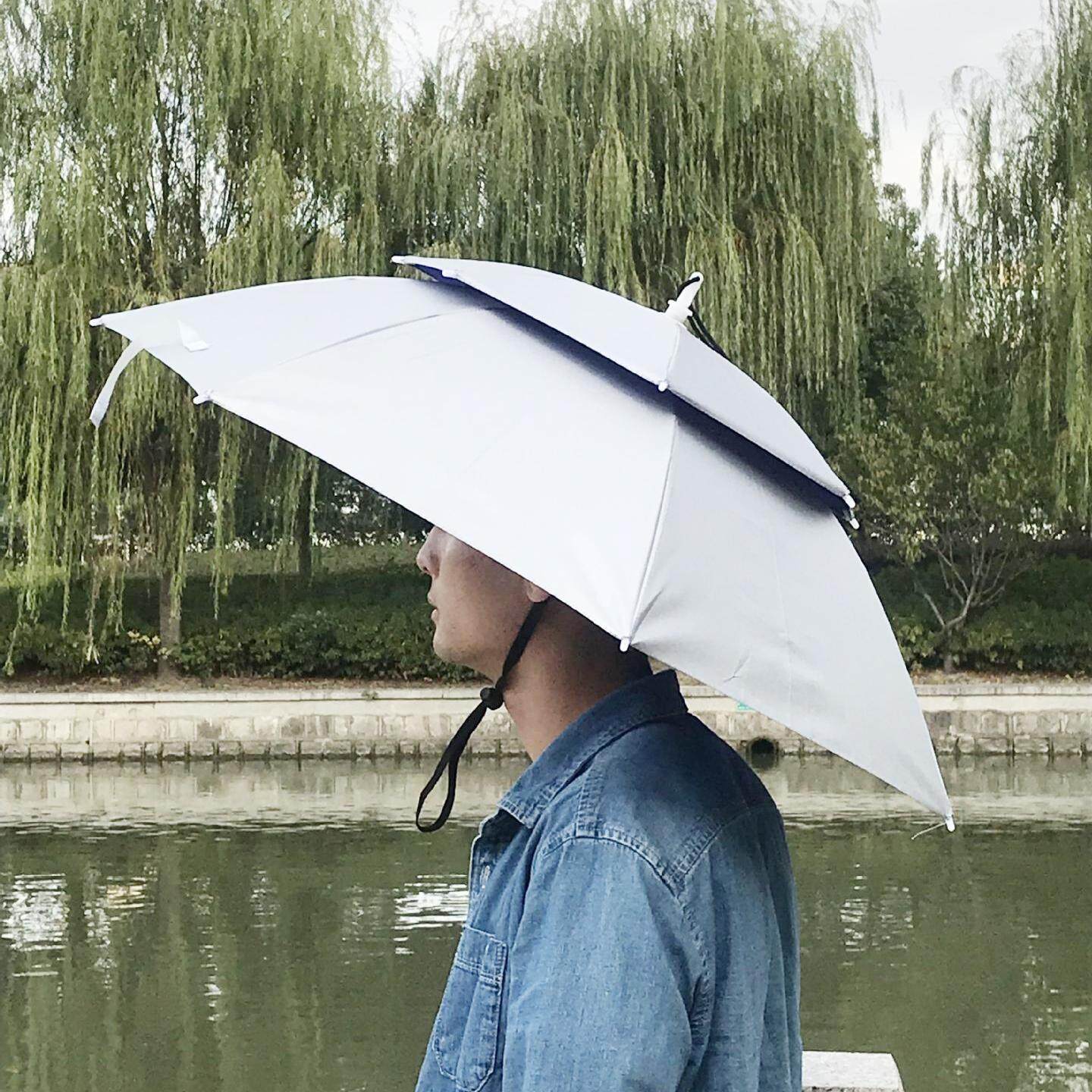 Umbrella Hat For Windproof Elastic for Fishing Gardening in Outdoor