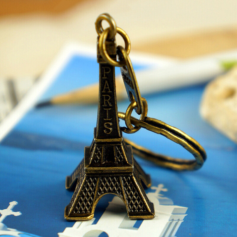 [JHY Store] Convenient Easy For Lowest Price Paris Retro Mini Eiffel Tower Model Cute Keychain Keyfob Eiffel Tower Figurines Eiffel Tower Keychain