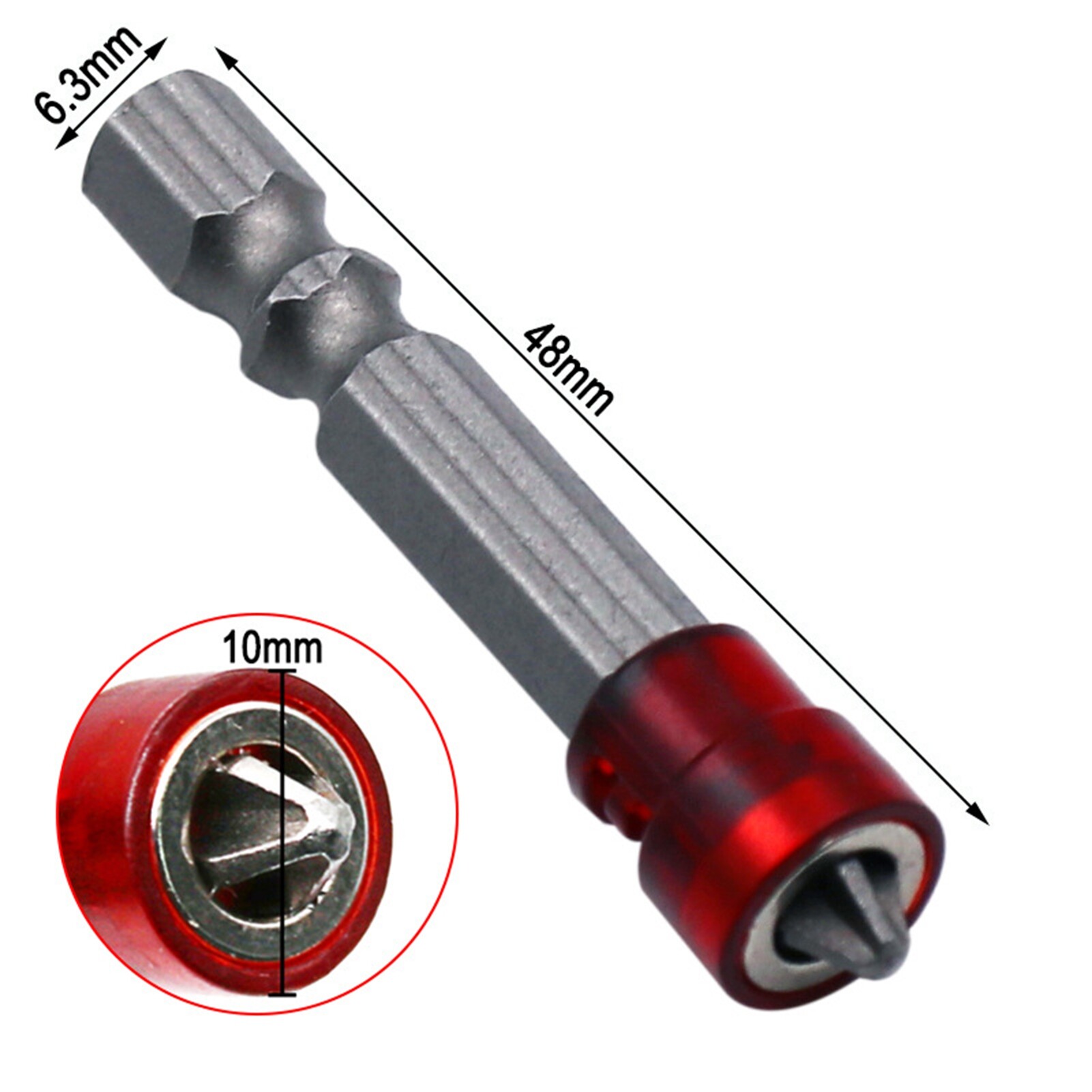 Screwdriver Bits Magnet Hex Head Steel Anti-Skip PH Screwdriver Bits for Electric Screwdrivers