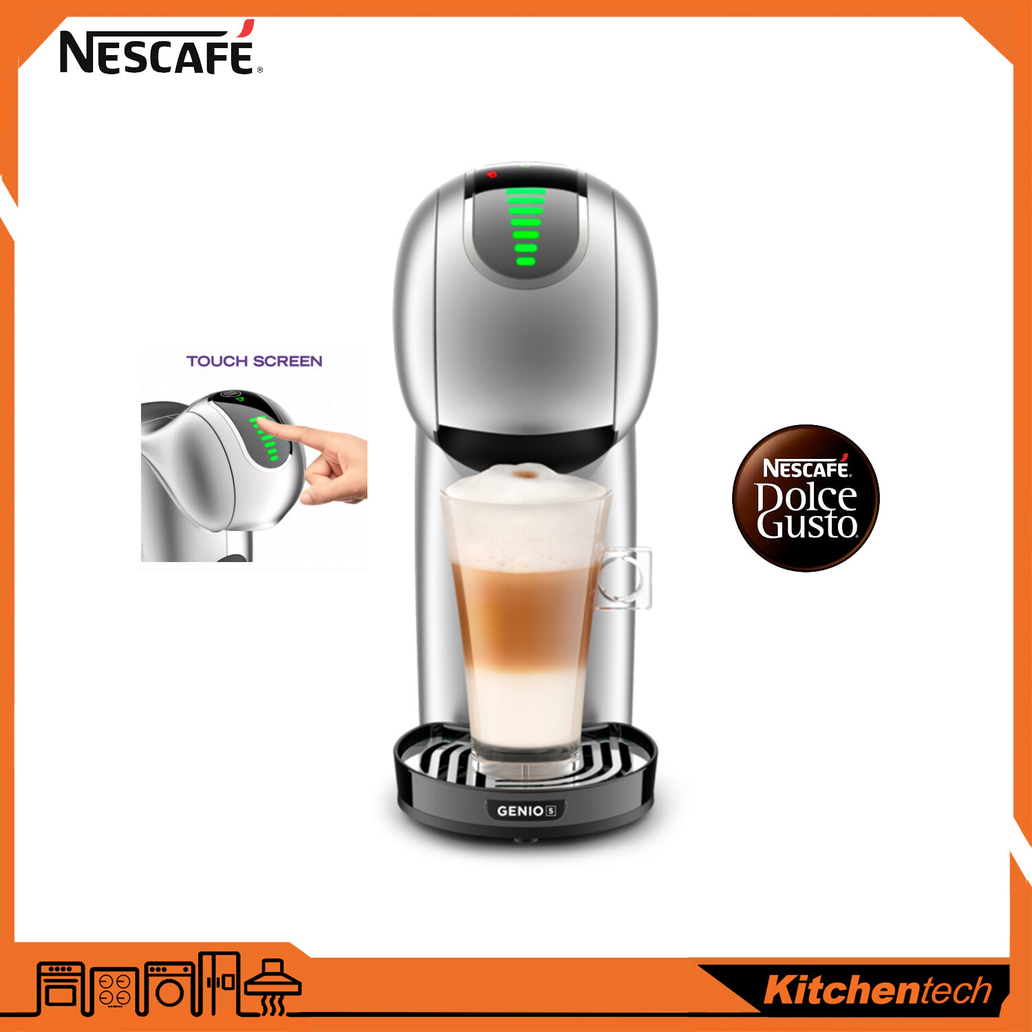 Nescafe Dolce Gusto Genio S Touch Capsule Automatic Coffee Machine NDG