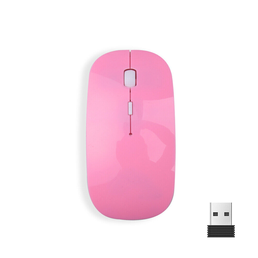 JTKE 2.4GHz Wireless Optical Mouse Computer PC Mice USB 2.0 Ergonomically Design Ultra Slim Mouse For M ac Computer PC Laptop Desktop