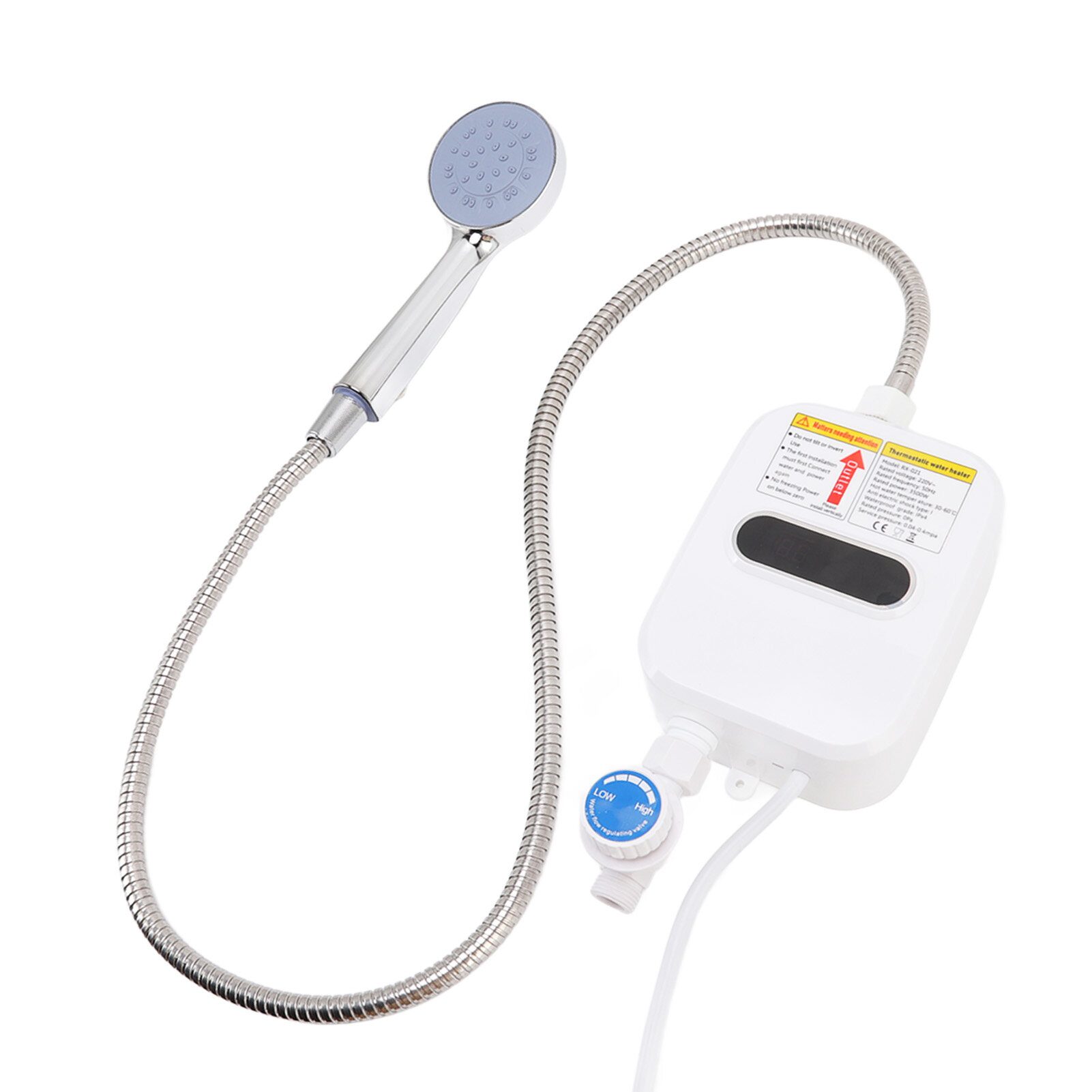 3500w Tankless Water Heater with Shower Head Electric Instantaneous