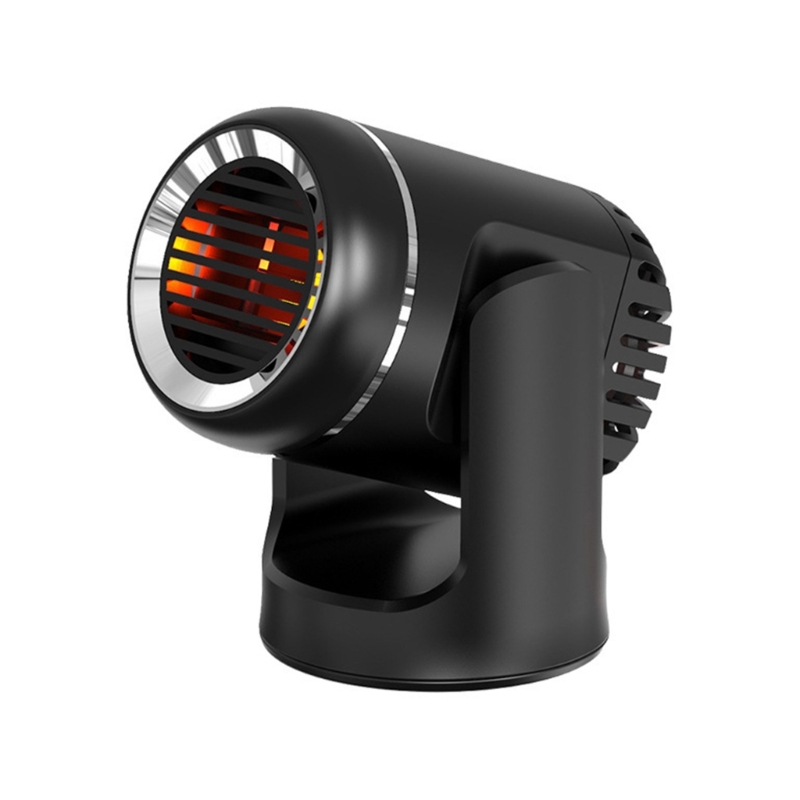 Car Heater Portable Electric Windshield Defogger Rotate Base Window Heater Heating Baffle Dryer Fan Demister Adjustable