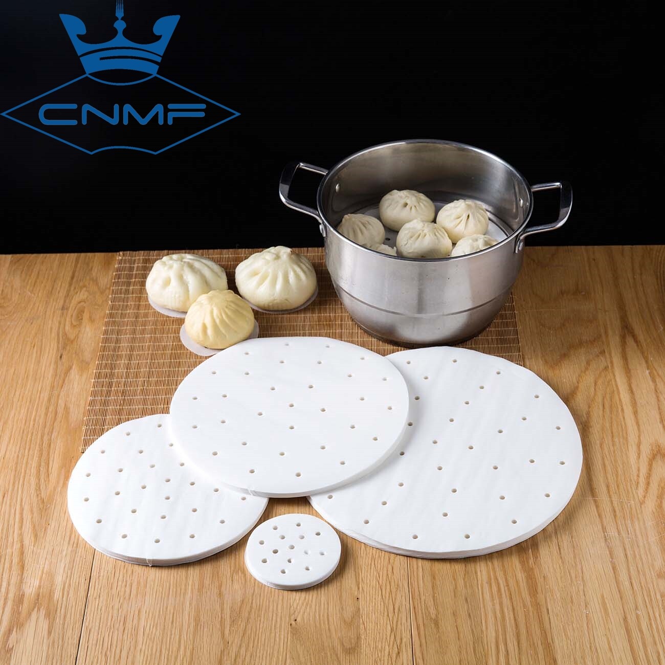 CNMF Steamer Paper 100 Sheets Steamed Bun Oil Paper Household Steamer Cloth Mat Non-stick Steamed Bun Cushion Cloth