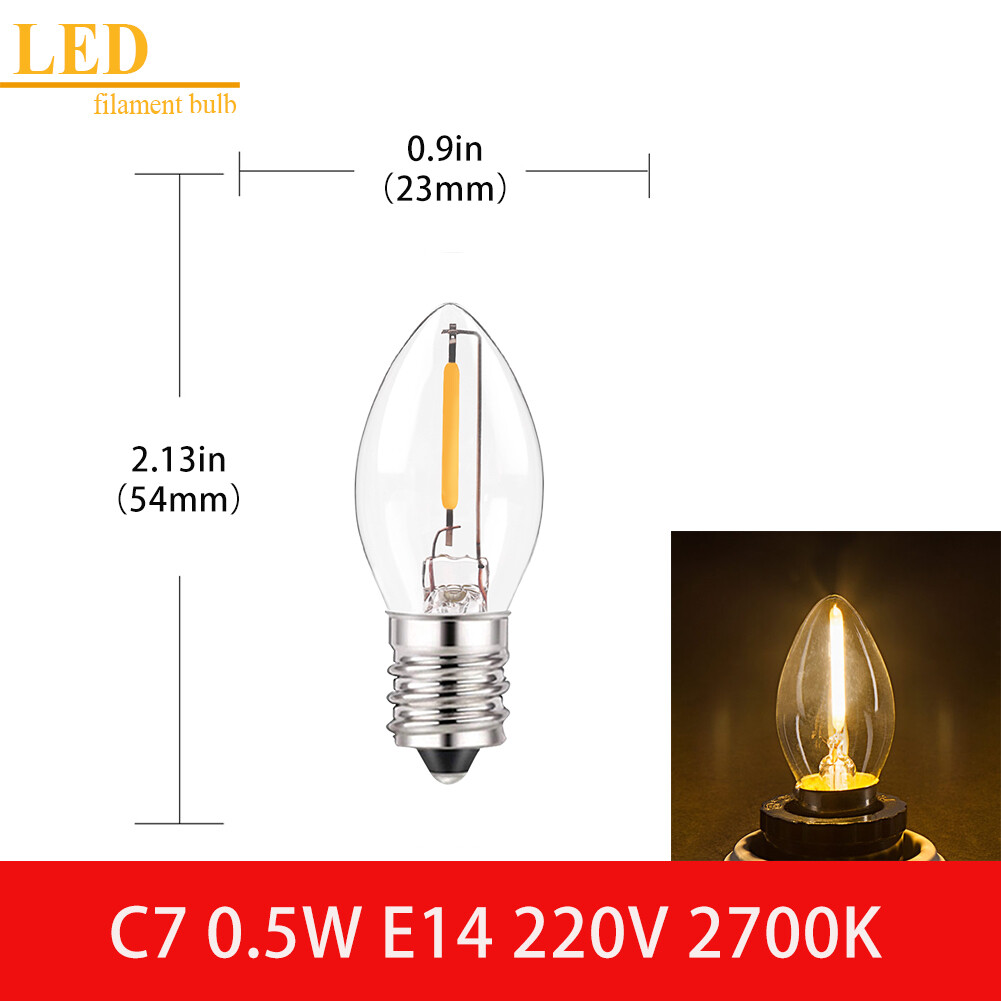 Vitange e12 e14 e27 led edison bulbs 1w 2w 4w 6w 8w led filament bulb c7 c35 t16 t20 t25 t28 g40 g45 g95 st64 a19 retro lamp bulb dimmable warm white decoration light bulb