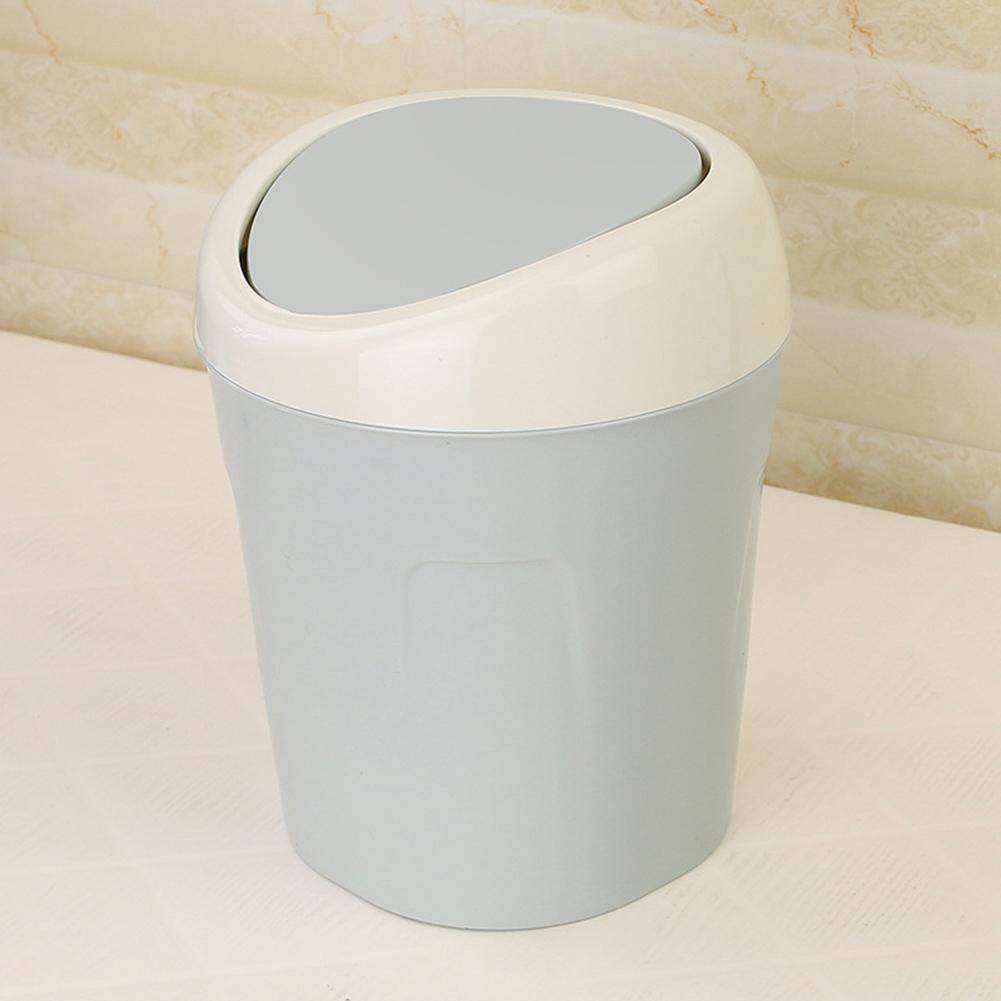 Thùng Rác Nhỏ Để Bàn Có Nắp, Thùng Rác Nhỏ Để Bàn Trong Nhà, Phòng Khách, Đầu Bàn Lật, Nắp Lật Nhỏ, Dùng Cho Gia Đình, Phòng Khách, Máy Tính Để Bàn, Cạnh Giường, Thùng Rác Bằng Nhựa