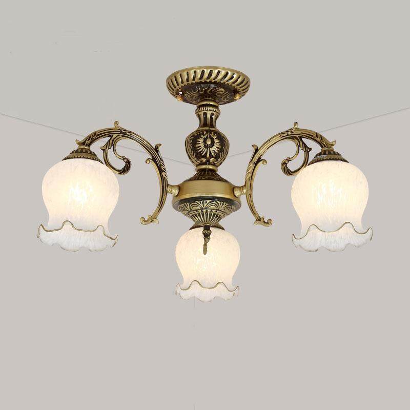 Dolado European Style Ceiling Lamp 3 Heads Led Chandeliers Household Lamps Fixtures D48 H33cm