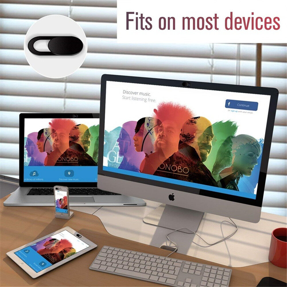 Kebidumei 3 Cái Nắp Đậy WebCam Nắp Trượt Nam Châm Màn Trập Nắp Đậy Máy Ảnh Web Thông Dụng Cho Web Máy Tính Xách Tay Máy Tính Bảng Ống Kính Miếng Dán Riêng Tư