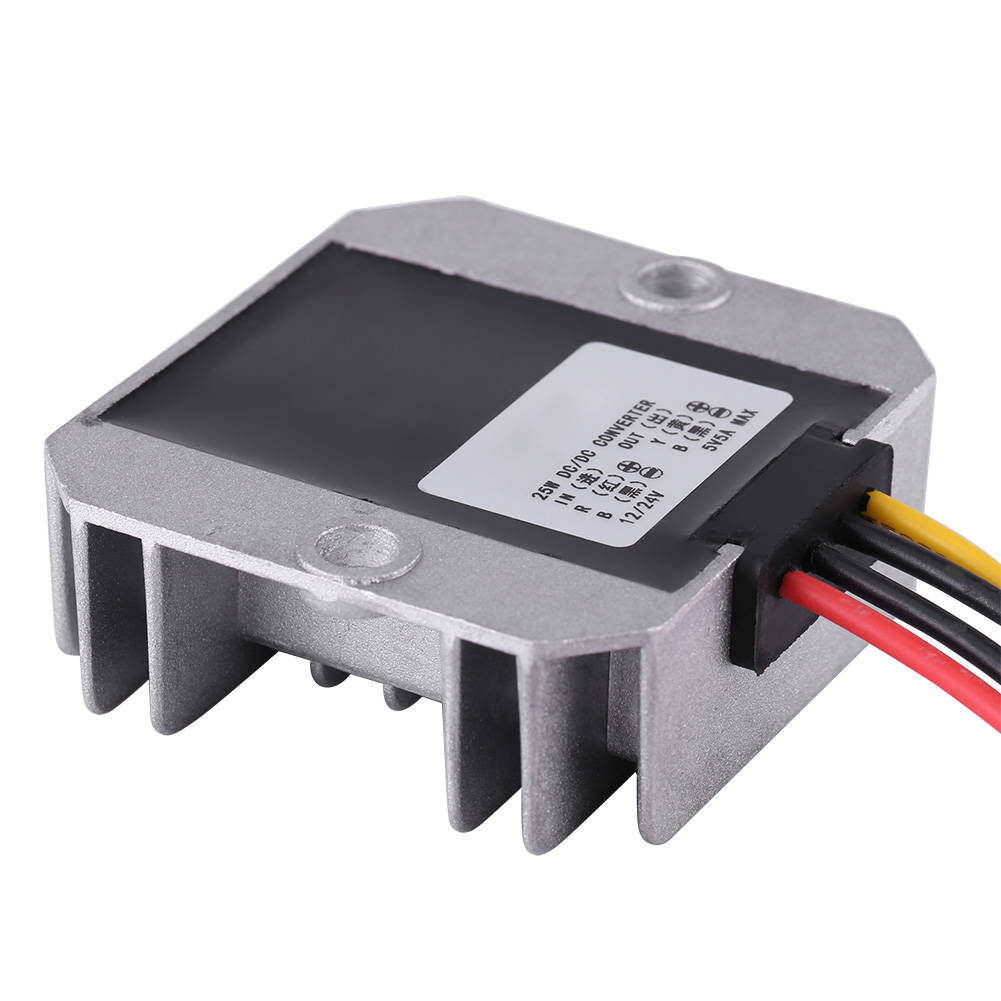 DC-DC 12V/24V To 5V 5A 25W Voltage Step Down Module Buck Power Supply Converter for Step Down Voltage Module Car Vehicle