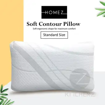 Homez Soft Contour Pillow Side Sleeper Pillow Deluxe Pillow