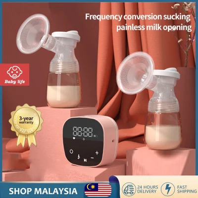 【Malaysia Spot】 Double Electric Breast Pump with Bottle Feeding-Pam Susu with Bottle