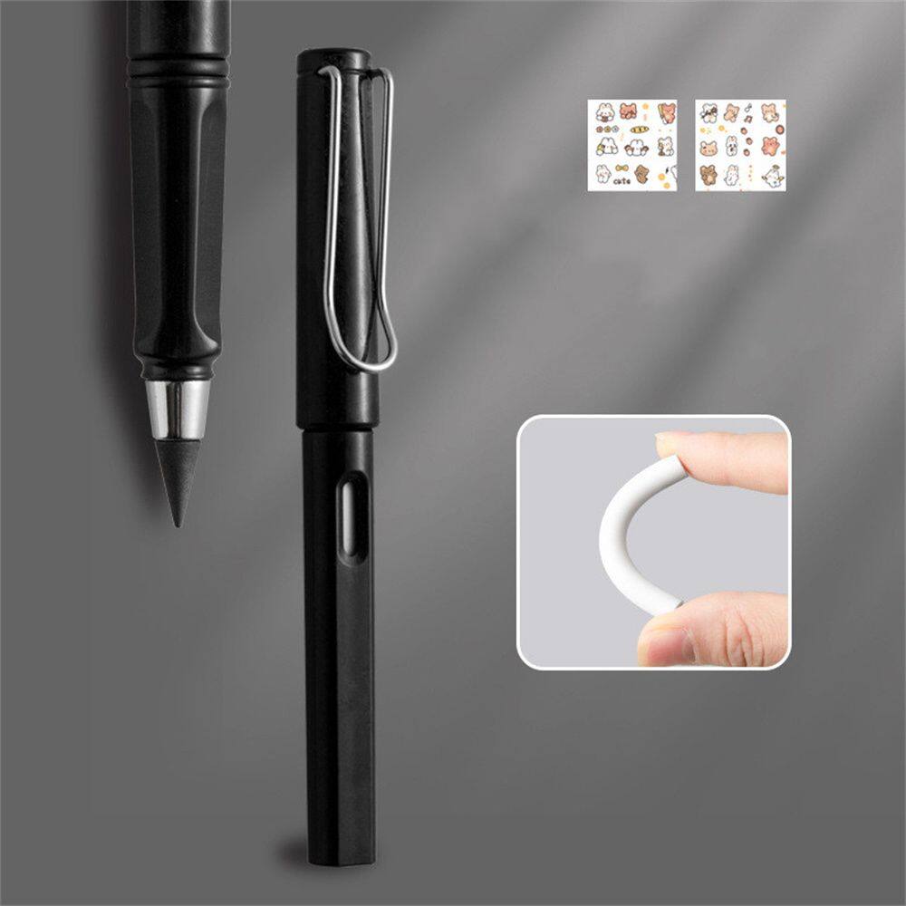 MMLUCK Stationery School Supplies Reusable Sketch Student HB Unlimited Pencil Eternal Pencil Everlasting Pencil Mechanical Pencil